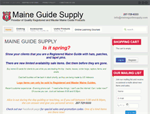 Tablet Screenshot of maineguidesupply.com